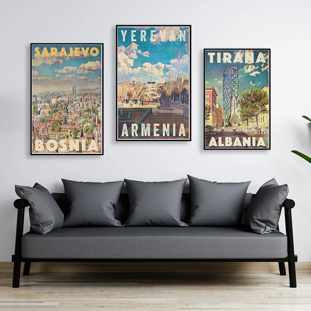 Armenia Travel Vintage Yerevan - Home Decor Yerevan ulasan dan harga