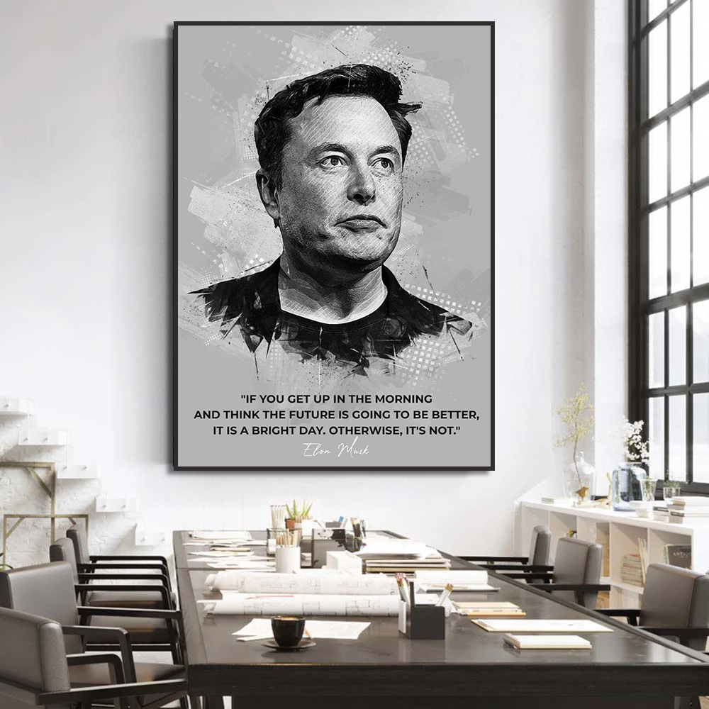 Jobs Steve Elon Musk Canvas Pa - Home Decor Jobs ulasan dan harga