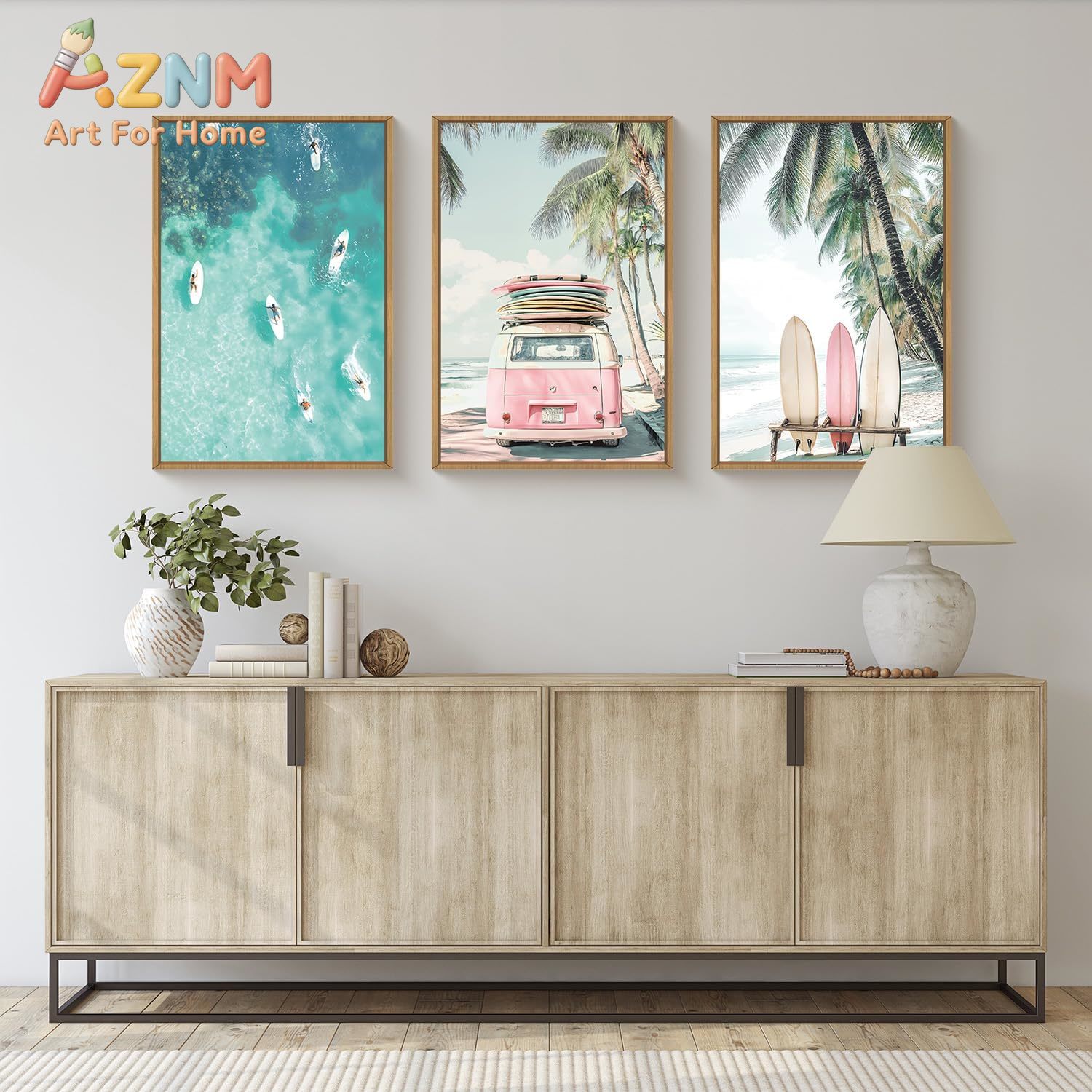 3pcs Summer Surfboard Beach Ca - Home Decor Nautical ulasan dan harga