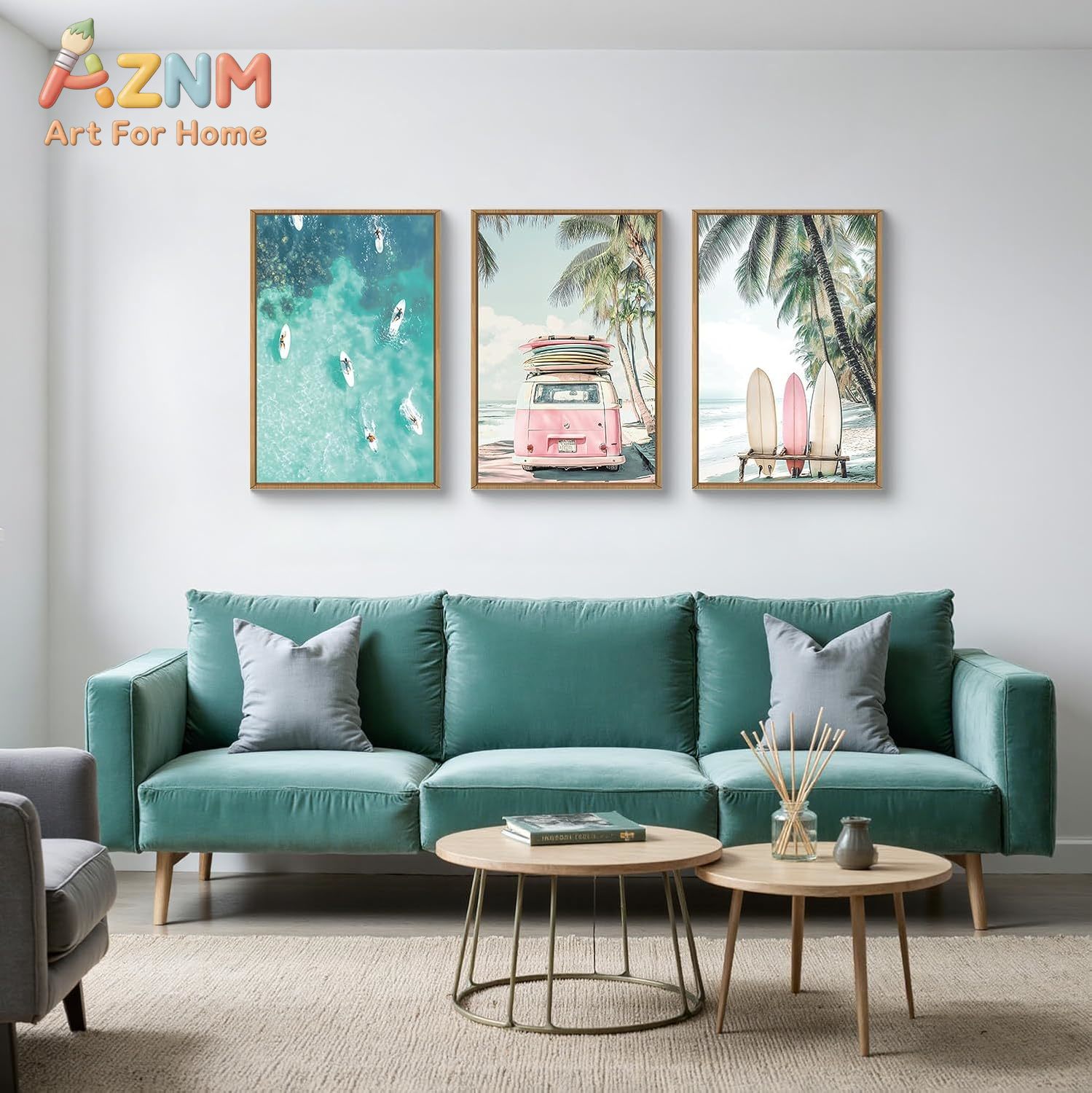 3pcs Summer Surfboard Beach Ca - Home Decor Nautical ulasan dan harga
