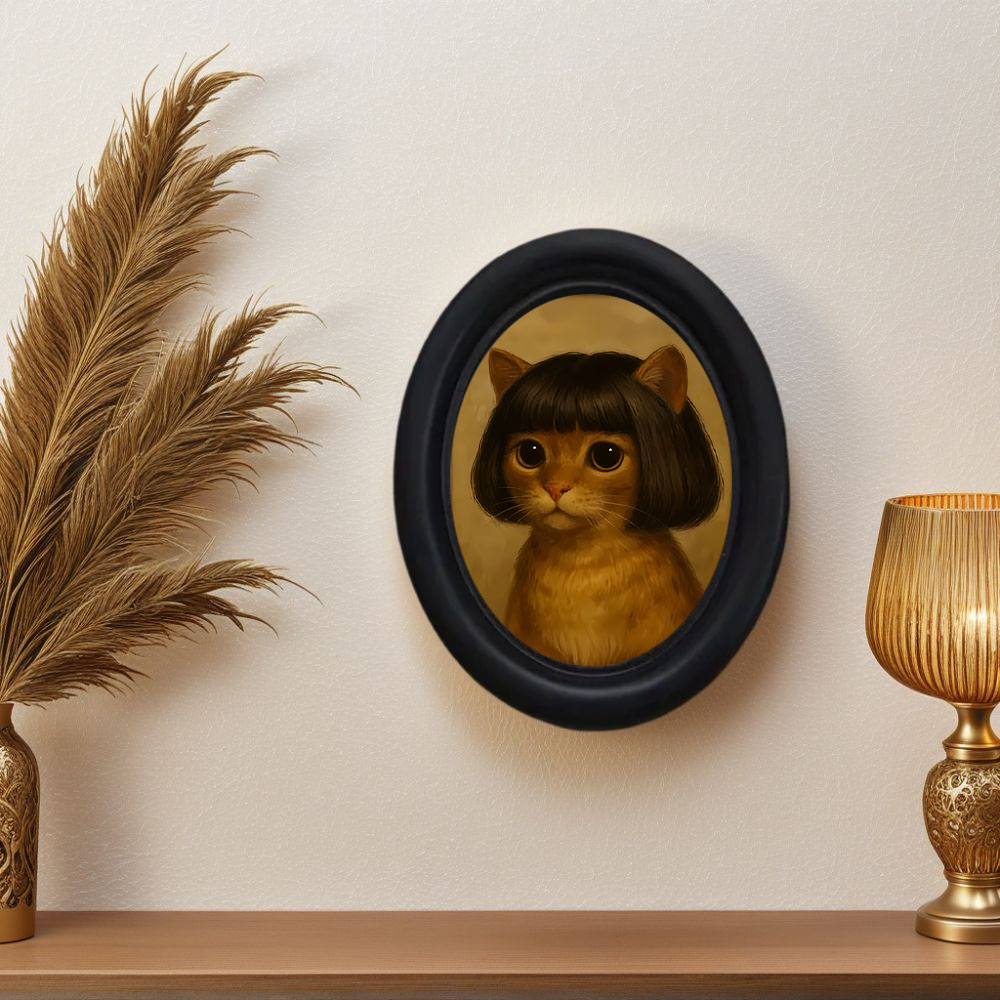1 Piece of Fun Long-Haired Cat - Home Decor Quirky ulasan dan harga