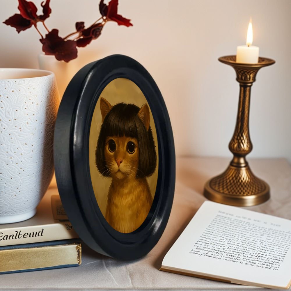 1 Piece of Fun Long-Haired Cat - Home Decor Quirky ulasan dan harga