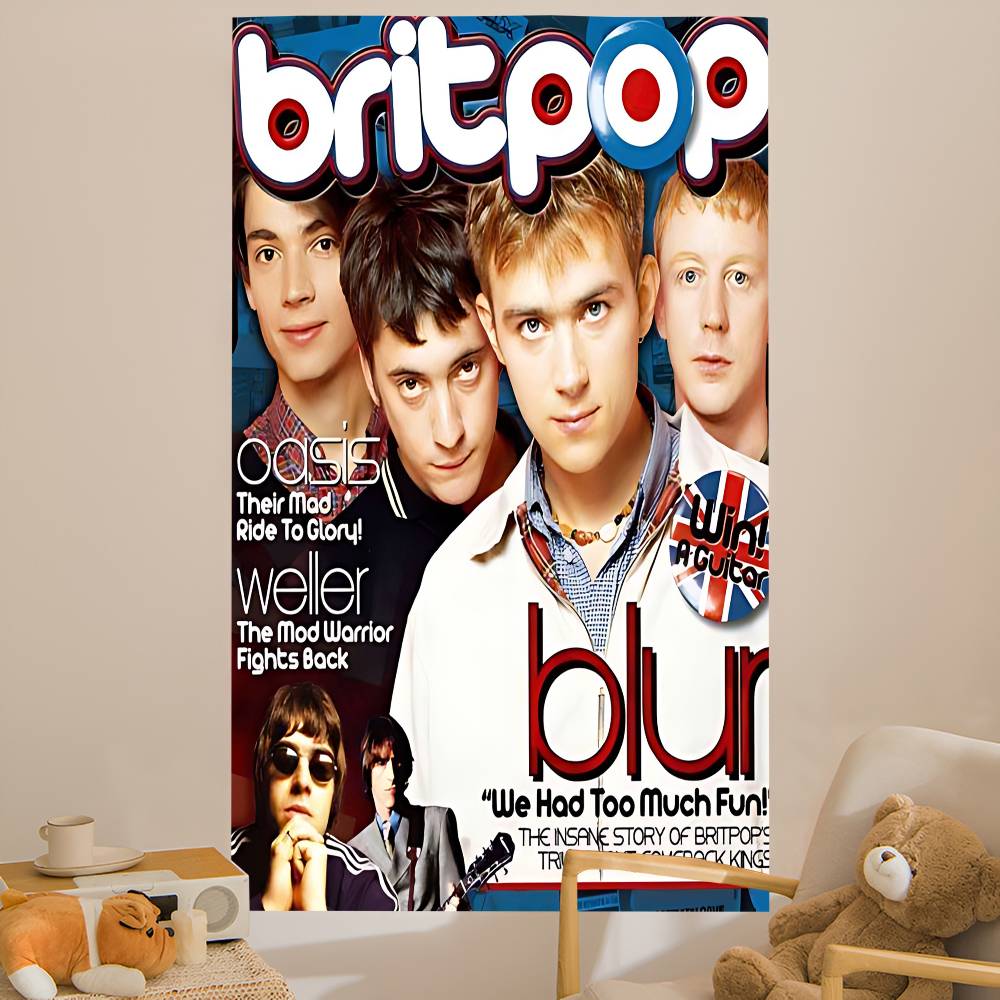 Band Musik Rapper Blur Anime T - Home Decor Hippie ulasan dan harga