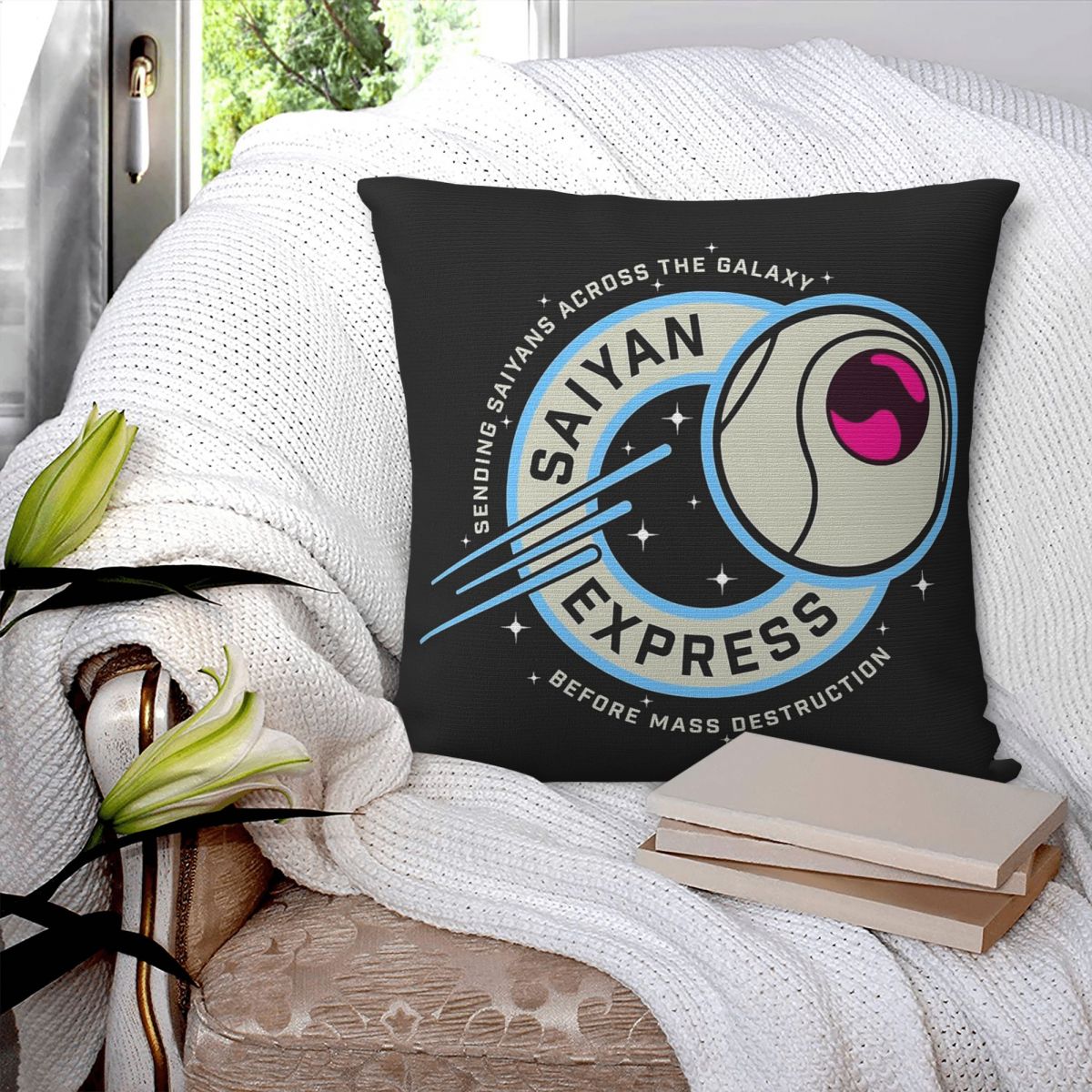 Saiyan Express Badge Pillowcas - Home Decor Express ulasan dan harga