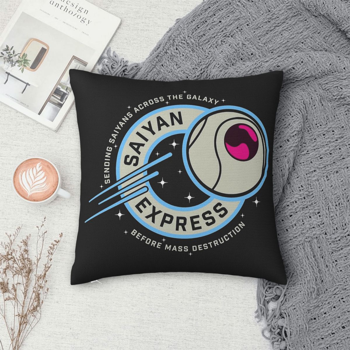 Saiyan Express Badge Pillowcas - Home Decor Express ulasan dan harga
