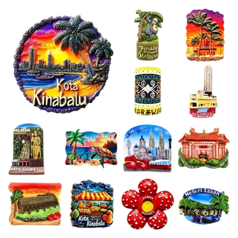 Malaysia 3D Fridge Magnets, Ku - Home Decor Malaysia ulasan dan harga