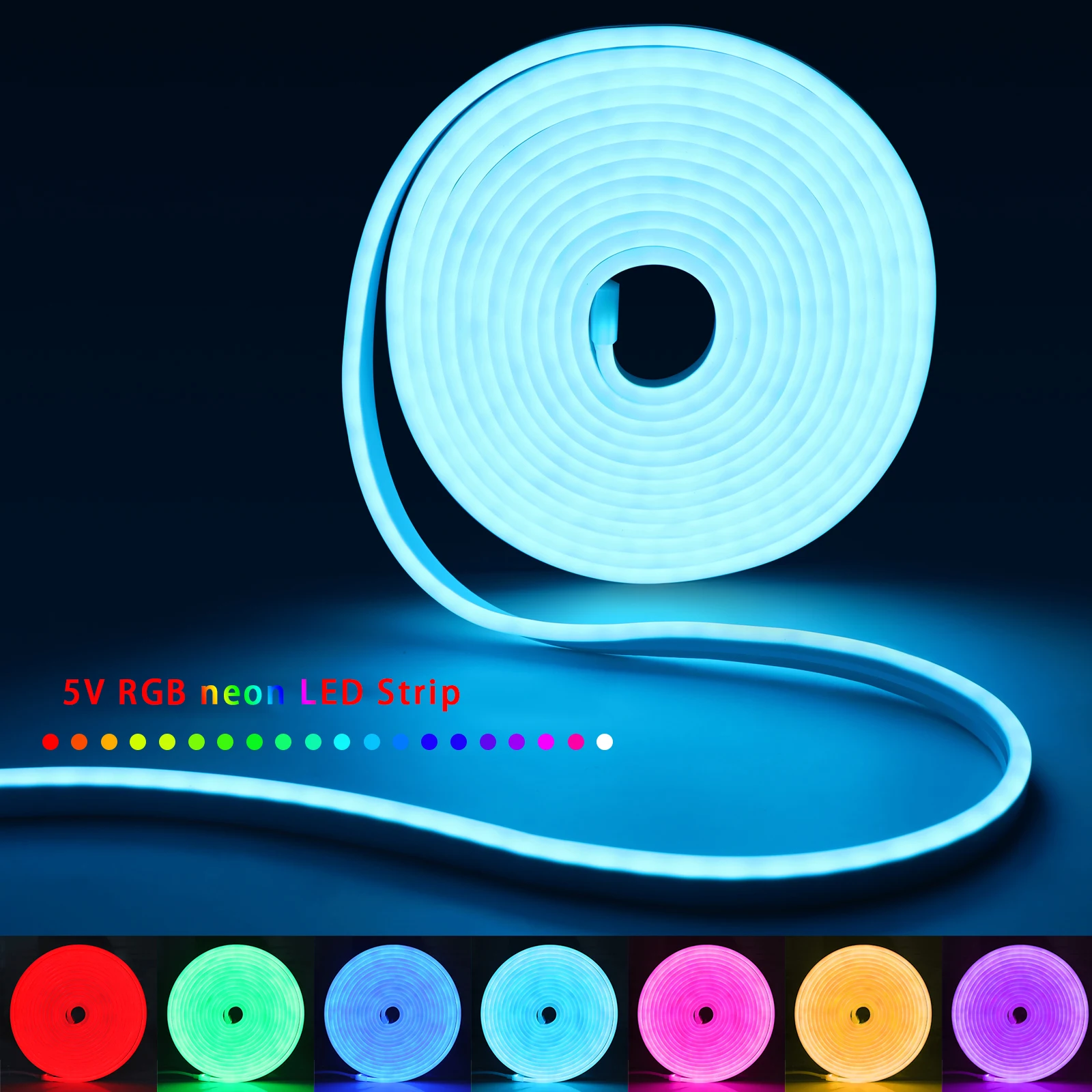 1-5m RGB LED Neon Strip Light  - Led Strip Lights ulasan dan harga